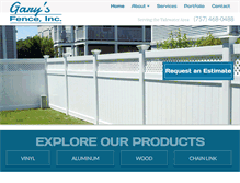 Tablet Screenshot of garysfence.com